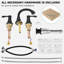Widespread 2-handle Bathroom Faucet with Drain Assembly-46773498