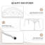 Banc de patio élégant en aluminium coulé blanc-1062887233