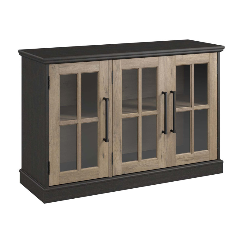 Blima Accent Cabinet, Vintage Black/Restored Tan Hickory