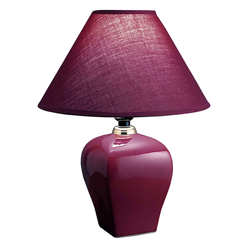 Lampe de table Minimalist Magenta, Blanc cassé