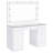 Acena 7-Drawer Vanity Set With Lighting Grey High Gloss-106635557
