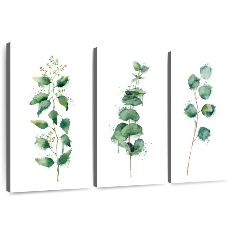 Harnek Lush Leaf Branches Splatter, 48" H x 74" W