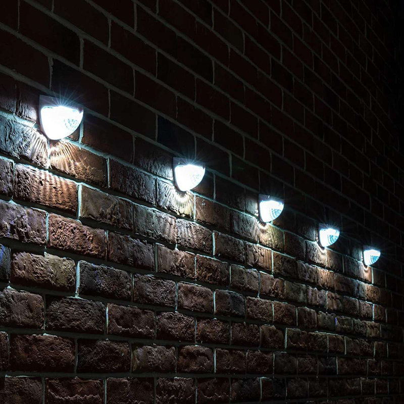 Solar Powered Integrated LED Deck Light Pack, White