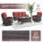Avimael Wicker Patio Conversation Set with Cushions-473040125-473040114