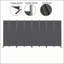 Paravent 8 panneaux pliable