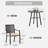2 - Person Patio Dining Set with Round Table , Cushions Included