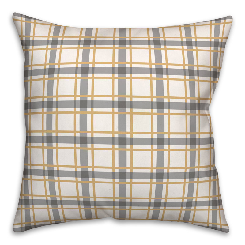 Plaid Reversible Throw Pillow