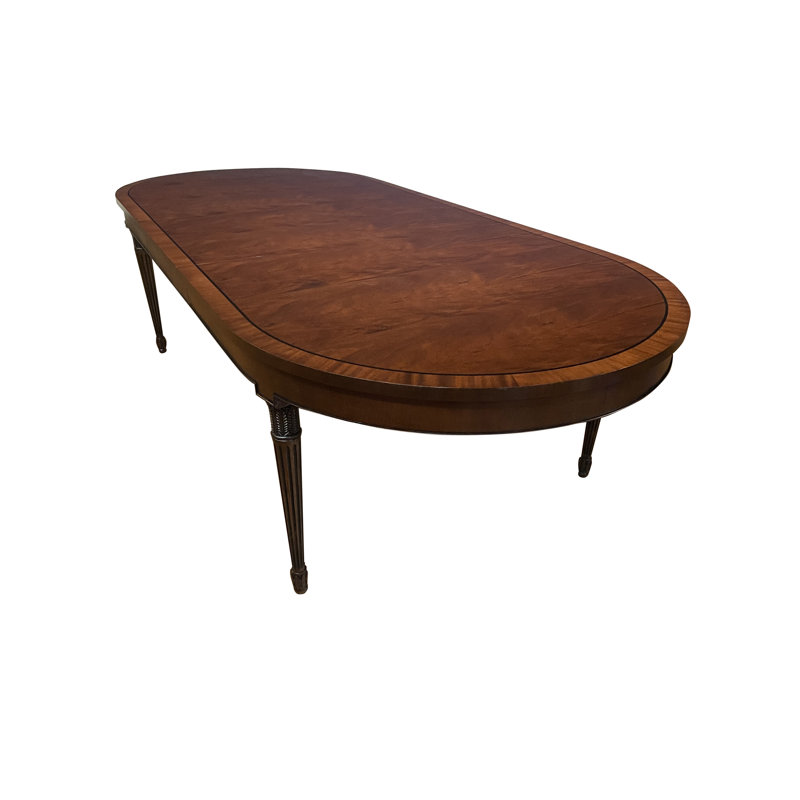 Oval Mahogany Wood Dining Table