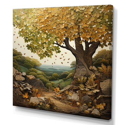 Green Oak Tree Whispers of History III - Print -  Red Barrel Studio®, D719D63CE3B849C6A0C050B4E9069430