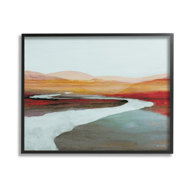 «Flowing River Landscape Single Frame Frame» par Stellar Design Studio sur