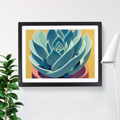 Flourishing Succulent Plant - Single Picture Frame Painting