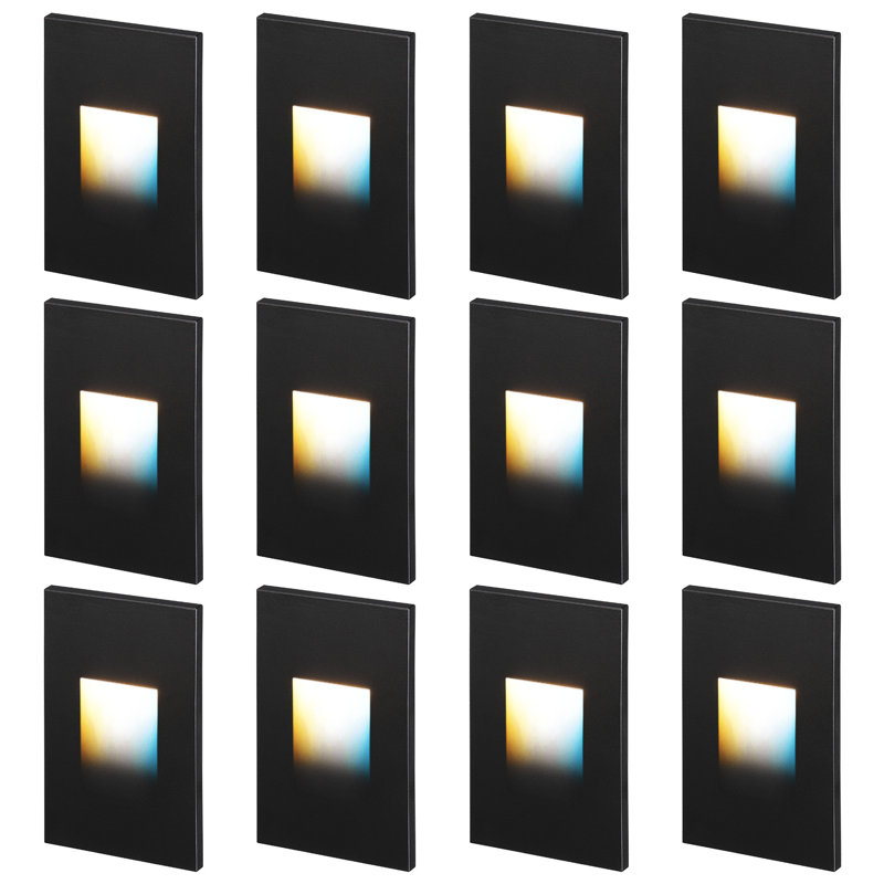Integrated LED Deck Light Color Temperature Selectable for Indoor Outdoor, White