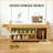 Entryway Storage Bench with Cushioned Seating