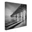 «Pier and Shadows», reproduction de photo sur toile tendue-31354371