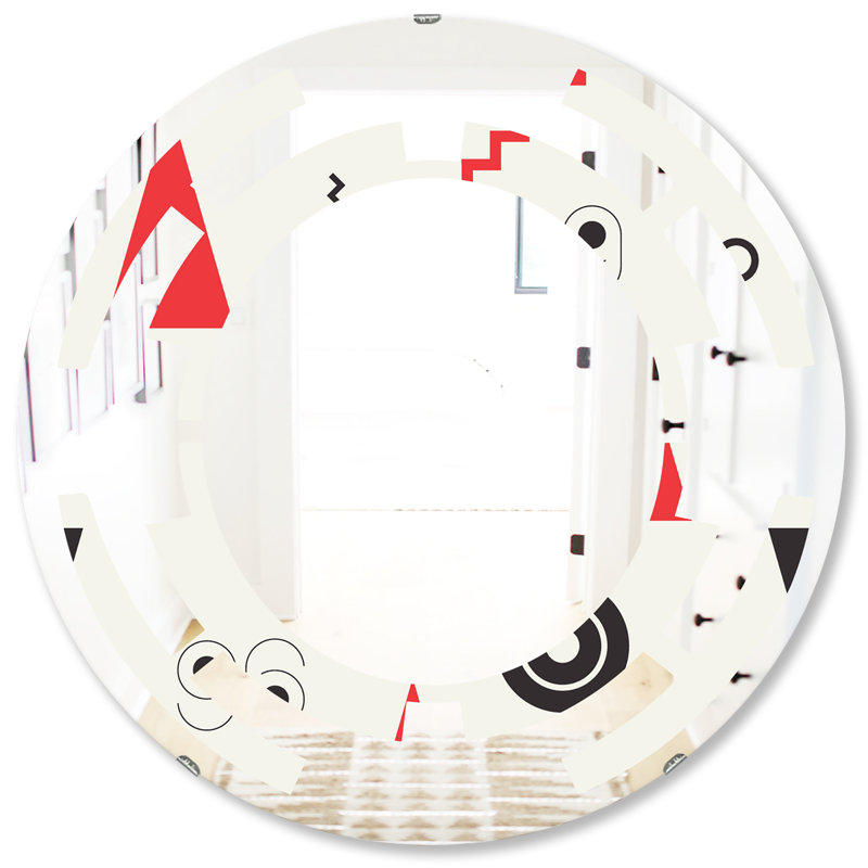Miroir mural Space Triangular Design III, H 31,5 po x l po