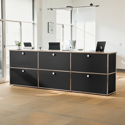 Modern Modular Storage Cabinet Metal Organizer For Living Room and Home Office