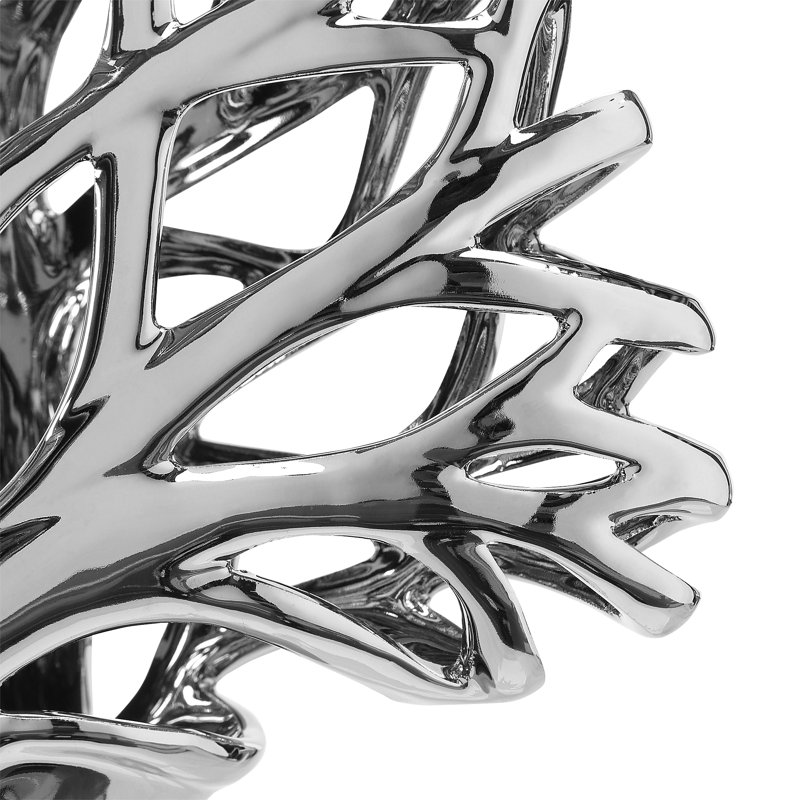 Findlay Landscape & Nature Figurines & Sculptures, 31.5cm H  x 29.5cm W x 9.5cm D, Silver