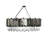 Empire Oval Light  Modern Linear Chandelier with Crytal Accent-86598562-86598563-86598561