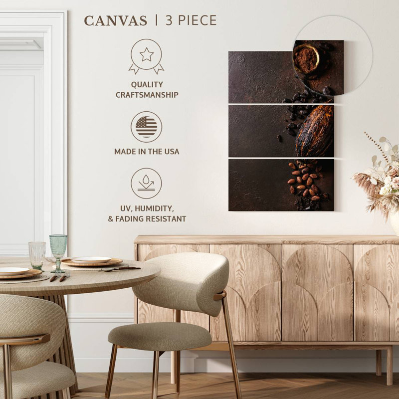Cocoa Beans Varieties, 50" H x 32" W