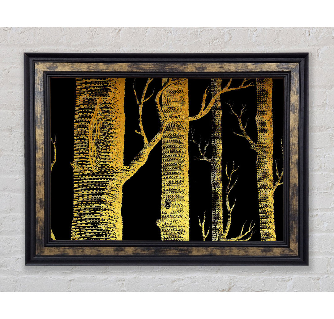 The Night Time Woodland - Einzelne Bilderrahmen Kunstdrucke