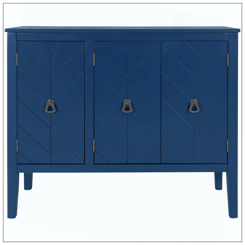 Sideboard Cabinet for Living Room, Navy Blue