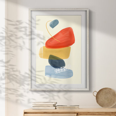 Ensemble de couleurs vives II - impression encadrée