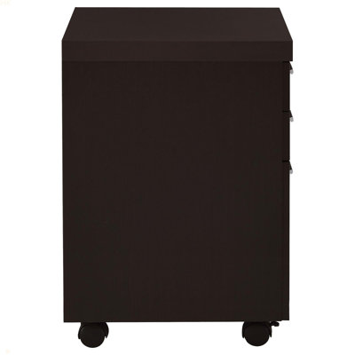 Cappuccino 3-Drawer File Cabinet by Latitude Run