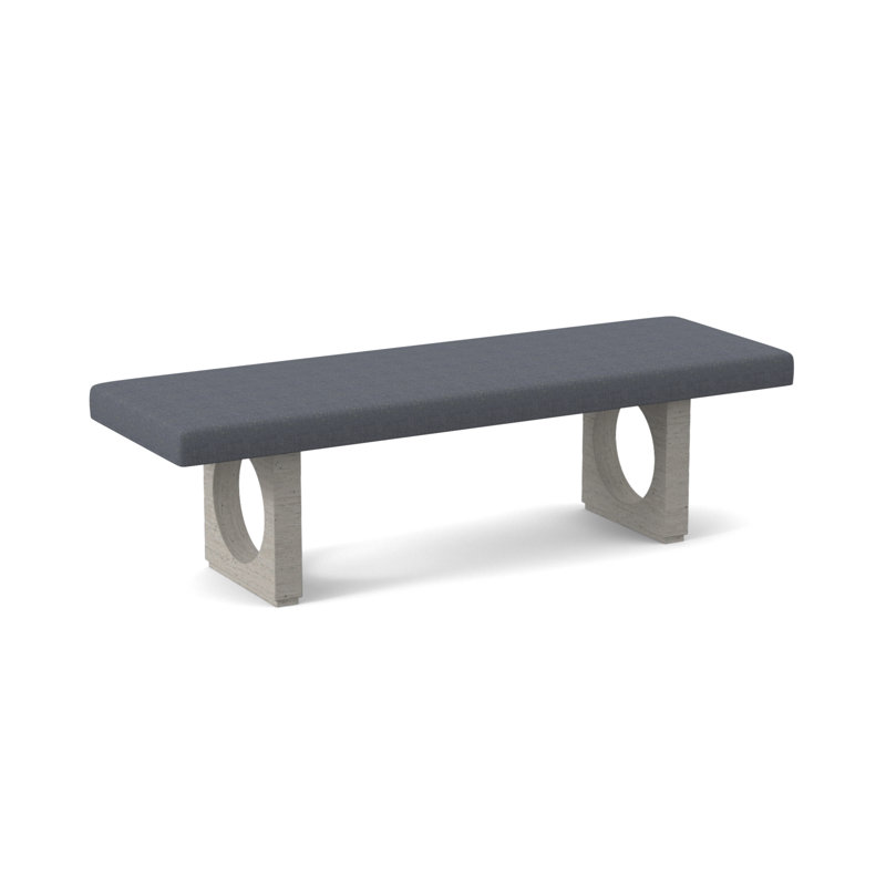 Banc rembourré Void, Bisque, Port d'Élise