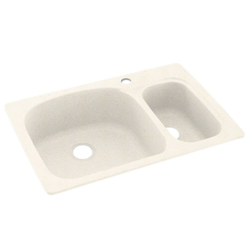 33'' L Double Bowl Kitchen Sink, Baby's Breath