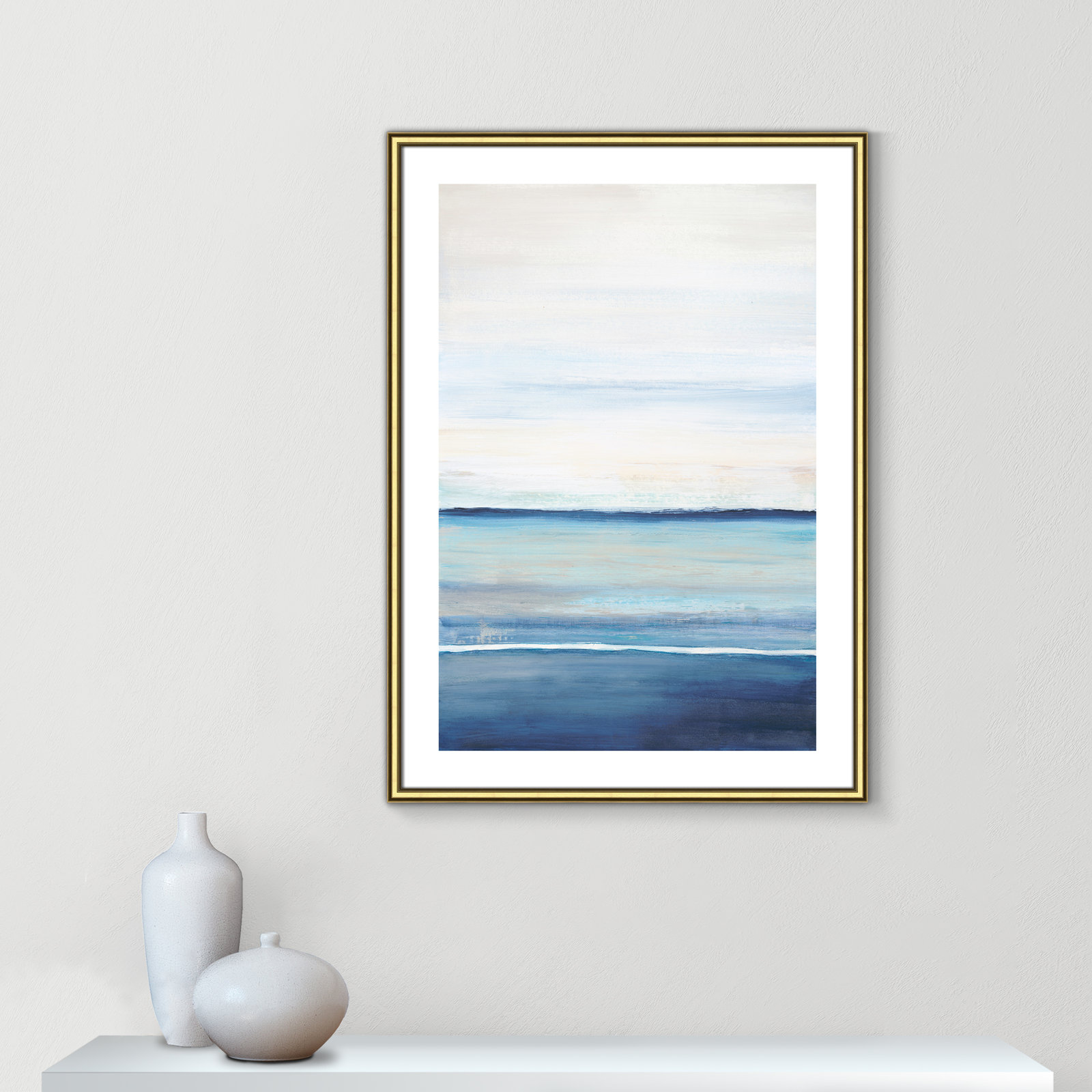 Distant Whispers by Filippo Ioco - Painting Print, Gold Framed Paper, 35.5" H x 25.5" W x 0.88" D