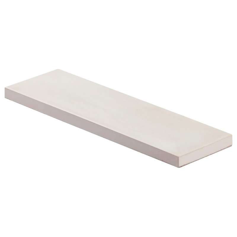 Color One 2x8 Matte Cement Tile, Chalk White