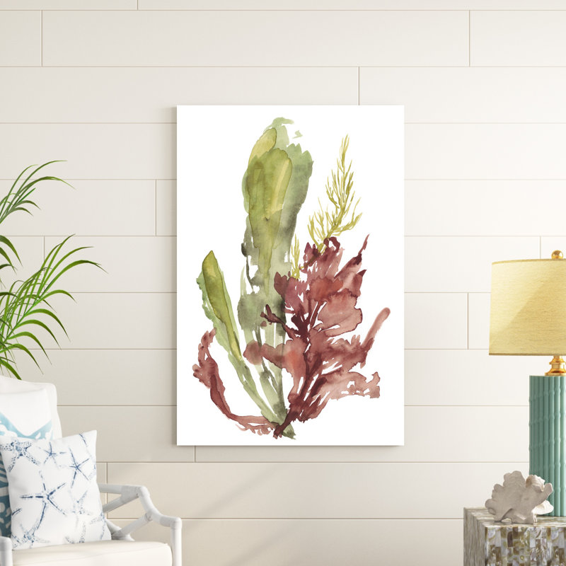 Seaweed Garden I, peinture sur toile, H 48 po x l 32 po