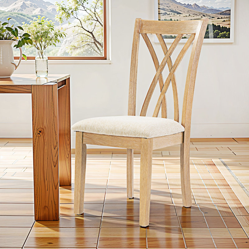 Ensemble de 2 chaises de salle à manger en bois