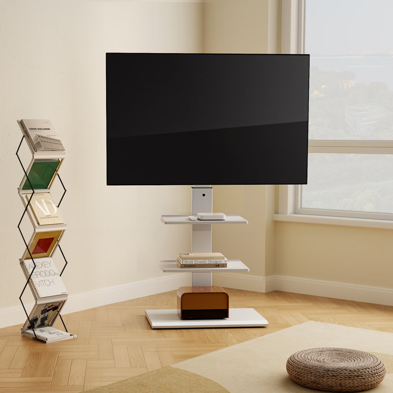 FITUEYES Swivel Floor TV Stand for 26-65 Inch TVs
