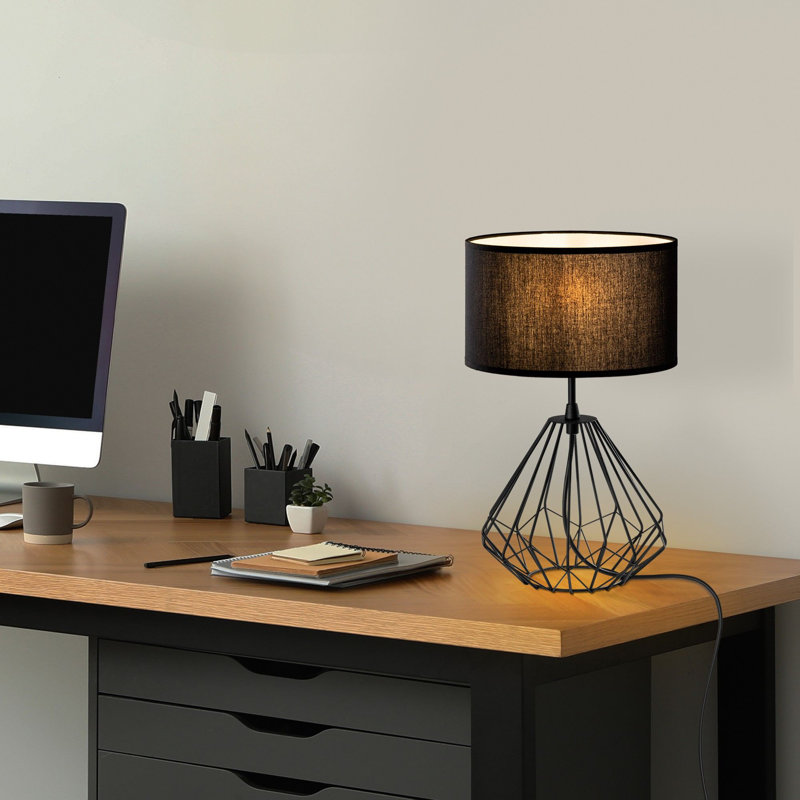Table Lamp, Black, Black