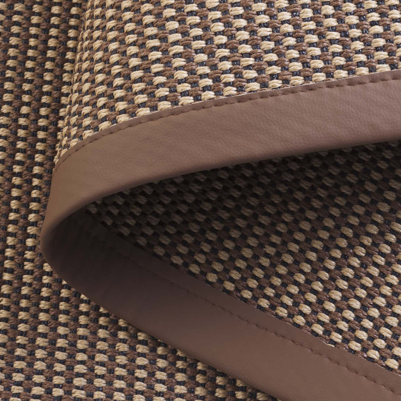 Moda Faux Sisal 102 Area Indoor/Outdoor Area Rug In Marble / Brown, Rectangle 5' x 8'