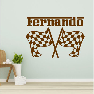 Adhésif décoratif drapeaux à carreaux