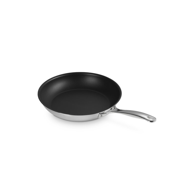 Le Creuset Stainless Steel Fry Pan, 12" Diameter