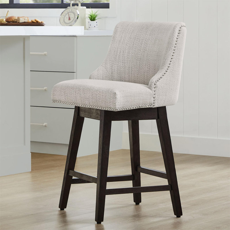 Tabouret de comptoir pivotant 26 po Shurma, Ivoire