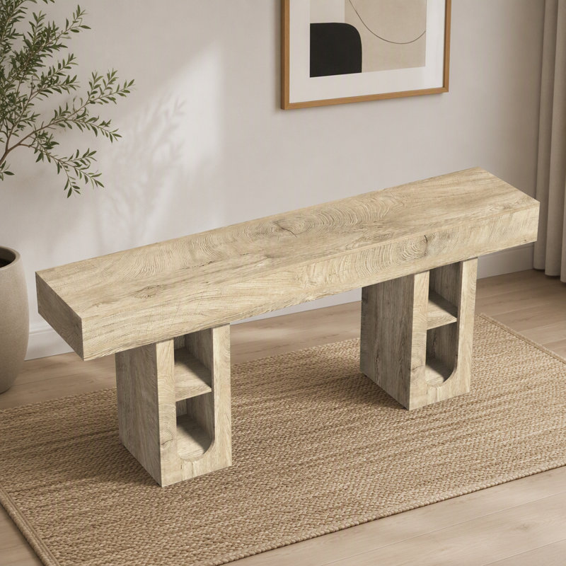 Console d'entrée avec tablettes, Naturel, Naturel, Naturel