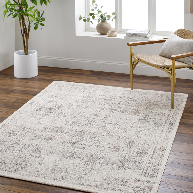 Oriental Vintage Cream/Brown, Rectangle 160 x 215cm