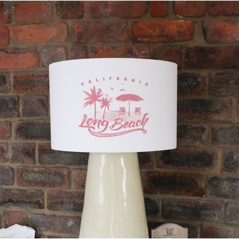 Cotton Drum Lamp Shade ( Uno ), 25cm H x 40cm W x 40cm D