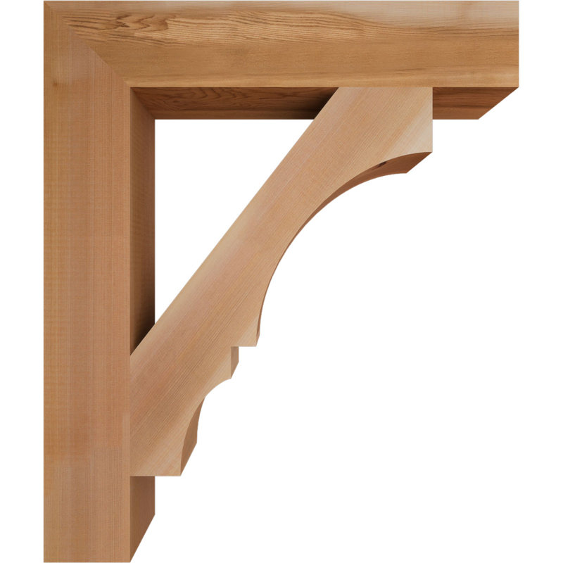 Support de bloc Balboa, L 3 1/2 po x P 22 po x H 26 po, Cèdre rouge de l'Ouest lisse