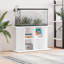 Vidaxl Aquarium Stand High Gloss White 100X40x60 Cm Engineered Wood-92590582