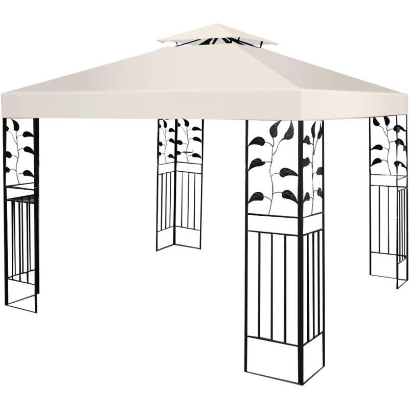 COSTWAY Polyester Roof for Pavilion, Beige