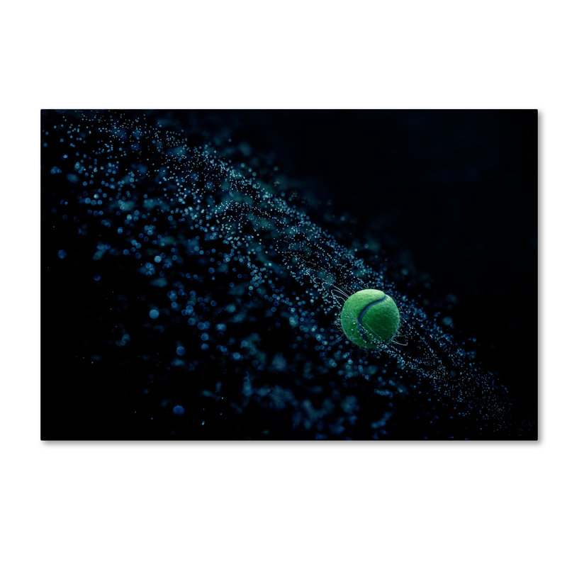 « cosmique ball », reproduction d’impression sur toile tendue, H 16 po x l 24 po x P 2 po
