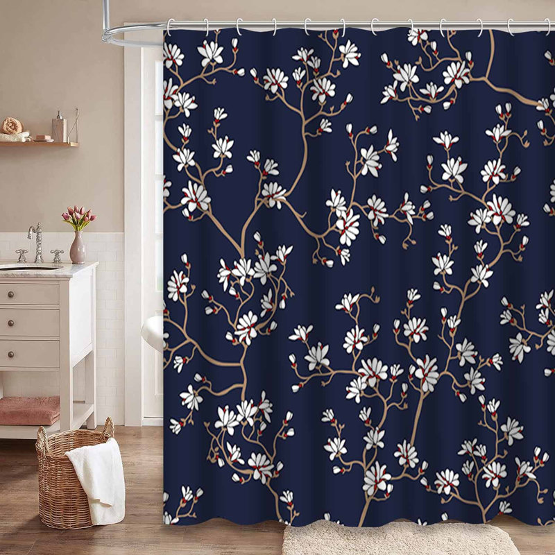 Rideau de douche Small Stock Flowers, L 72 po x l 72 po