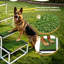 Escalier pliable en aluminium à 4 niveaux pour animaux de compagnie, rampe d'accès robuste et portable pour chiens avec surface antidérapante en gazon artificiel et rampes latérales pour lits hauts, voitures, VUS et camions