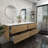 71.5'' Double Bathroom Vanity with Acrylic Top-70056021