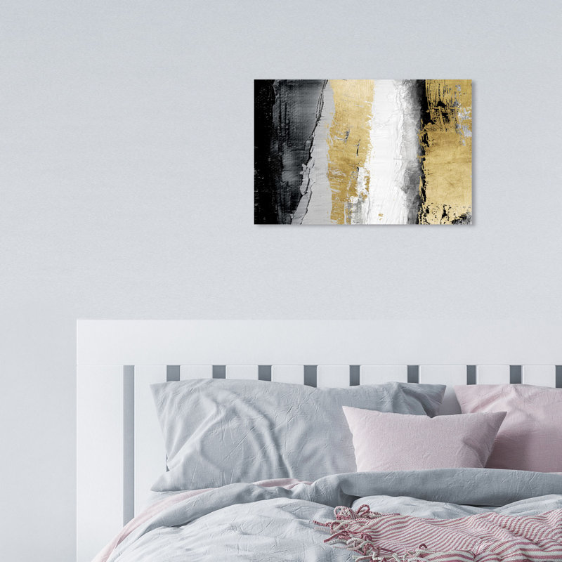 " Envision And Elevate Gold ", 15" H x 10" W, Wrapped Canvas